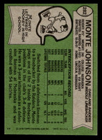 1978 Topps #282 Monte Johnson Very Good 