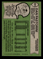 1978 Topps #301 Dan Pastorini Near Mint  ID: 505285