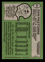 1978 Topps #301 Dan Pastorini Near Mint  ID: 505286