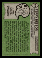 1978 Topps #313 Terry Beeson Ex-Mint  ID: 505331