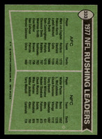 1978 Topps #333 Mark van Eeghen/Walter Payton 1977 Rushing Leaders Ex-Mint  ID: 505413