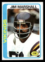 1978 Topps #343 Jim Marshall Near Mint  ID: 505456