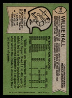 1978 Topps #345 Willie Hall Ex-Mint  ID: 505463