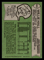 1978 Topps #345 Willie Hall Near Mint  ID: 505465