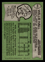 1978 Topps #345 Willie Hall Near Mint  ID: 505466