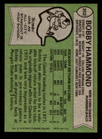 1978 Topps #352 Bobby Hammond Near Mint+  ID: 505501