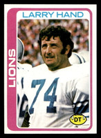 1978 Topps #356 Larry Hand Ex-Mint  ID: 505517