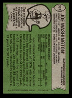 1978 Topps #387 Joe Washington Near Mint RC Rookie  ID: 505655