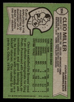 1978 Topps #394 Cleo Miller Near Mint  ID: 505685