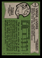1978 Topps #397 Virgil Livers Near Mint  ID: 505693