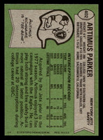 1978 Topps #402 Artimus Parker Near Mint  ID: 505718