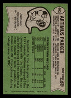 1978 Topps #402 Artimus Parker Near Mint  ID: 505722