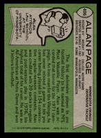 1978 Topps #406 Alan Page Near Mint+  ID: 505735