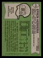 1978 Topps #410 Efren Herrera Near Mint  ID: 505752