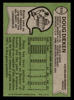 1978 Topps #413 Doug Dieken Near Mint+  ID: 505761