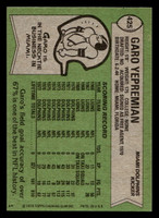 1978 Topps #425 Garo Yepremian Near Mint  ID: 505810