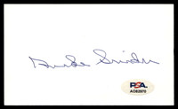 Duke Snider Index Card Signed PSA/DNA Authenticated Dodgers Autographed