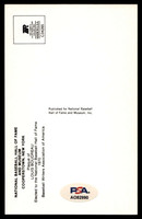 Lou Boudreau Yellow HOF Postcard Signed PSA/DNA Authenticated Indians Autographed ID: 505874