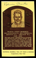 Robin Roberts Yellow HOF Postcard Signed PSA/DNA Authenticated Phillies Autographed ID: 505892