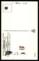 Bob Lemon Yellow HOF Postcard Signed PSA/DNA Authenticated Indians Autographed ID: 505895