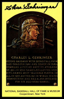 Charlie Gehringer Yellow HOF Postcard Signed PSA/DNA Tigers Autographed ID: 505897