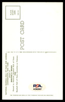 Burleigh Grimes Yellow HOF Postcard Signed PSA/DNA Authenticated Dodgers Autographed ID: 505899