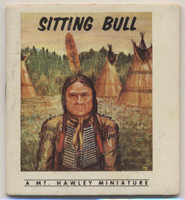 1963 Miniature Book Mt. Hawley Publishing Co.  Sitting Bull  (The name "Mark" on inside cover)  #*sku3755