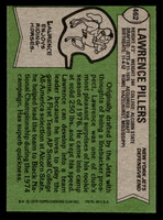 1978 Topps #462 Lawrence Pillers Near Mint  ID: 506047