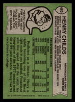 1978 Topps #463 Henry Childs Near Mint  ID: 506053