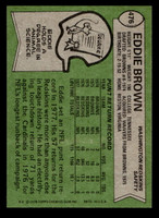 1978 Topps #476 Eddie Brown Near Mint+  ID: 506110