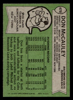 1978 Topps #478 Don McCauley Near Mint+  ID: 506119