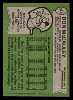 1978 Topps #478 Don McCauley Near Mint  ID: 506123