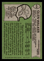 1978 Topps #479 Glen Walker Near Mint  ID: 506124