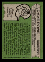 1978 Topps #481 Dave Rowe Ex-Mint 