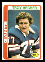 1978 Topps #492 Troy Archer Near Mint  ID: 506177