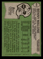 1978 Topps #493 Benny Malone Ex-Mint  ID: 506179