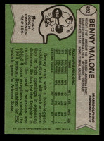 1978 Topps #493 Benny Malone Ex-Mint  ID: 506182