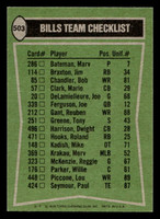 1978 Topps #503 O.J. Simpson/Bob Chandler/Tony Greene/Sherman White TL Near Mint  ID: 506226