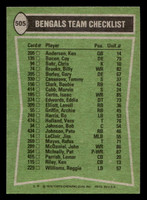 1978 Topps #505 Pete Johnson/Billy Brooks/Lemar Parrish/Reggie Williams/Gary Burley TL Near Mint  ID: 506233