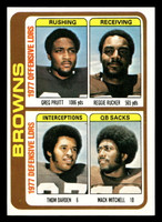 1978 Topps #506 Greg Pruitt/Reggie Rucker/Thom Darden/Mack Mitchell TL Near Mint  ID: 506237
