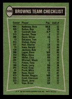 1978 Topps #506 Greg Pruitt/Reggie Rucker/Thom Darden/Mack Mitchell TL Near Mint+  ID: 506239