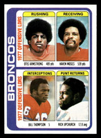 1978 Topps #508 Otis Armstrong/Haven Moses/Bill Thompson/Rick Upchurch TL Near Mint  ID: 506248