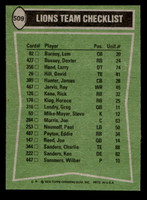 1978 Topps #509 Horace King/David Hill/James Hunter/Ken Sanders TL Near Mint  ID: 506252