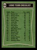 1978 Topps #509 Horace King/David Hill/James Hunter/Ken Sanders TL Ex-Mint  ID: 506253