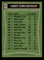 1978 Topps #517 Chuck Muncie/Don Herrmann/Chuck Crist/Elois Grooms TL Near Mint  ID: 506289