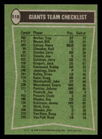1978 Topps #518 Bobby Hammond/Jimmy Robinson/Bill Bryant/John Mendenhall TL Near Mint+ 