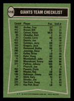 1978 Topps #518 Bobby Hammond/Jimmy Robinson/Bill Bryant/John Mendenhall TL Very Good  ID: 506295