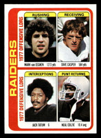 1978 Topps #520 Mark van Eeghen/Dave Casper/Jack Tatum/Neal Colzie TL Near Mint+  ID: 506303