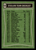 1978 Topps #522 Franco Harris/Jim Smith/Mel Blount/Steve Furness TL Near Mint  ID: 506308