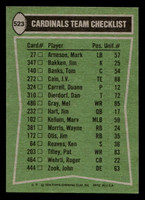 1978 Topps #523 Terry Metcalf/Mel Gray/Roger Wehrli/Mike Dawson TL Ex-Mint 